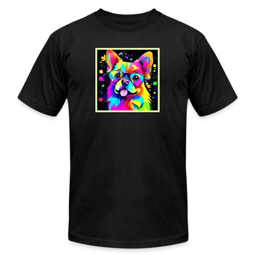 Vivid Canine Vibes Design - Unisex Jersey T-Shirt by Bella + Canvas