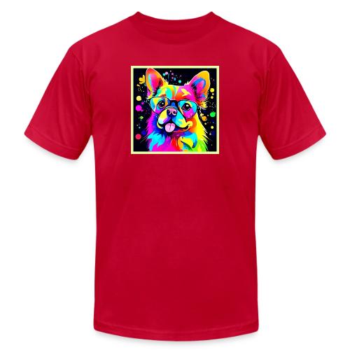 Vivid Canine Vibes Design - Unisex Jersey T-Shirt by Bella + Canvas