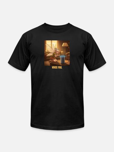 Fairy's Tech Troubles - Unisex Jersey T-Shirt by Bella + Canvas - black