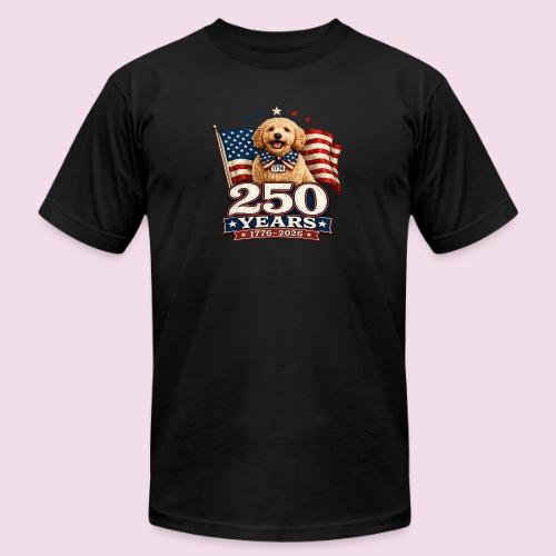 America 250 Dog Mom Goldendoodle - Unisex Jersey T-Shirt by Bella + Canvas