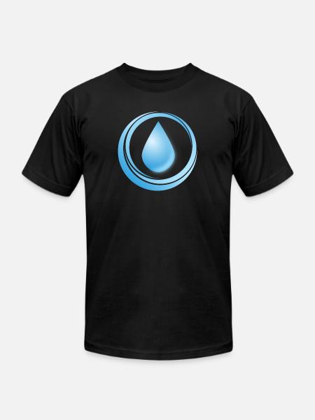 Water - Unisex Jersey T-Shirt by Bella + Canvas - black