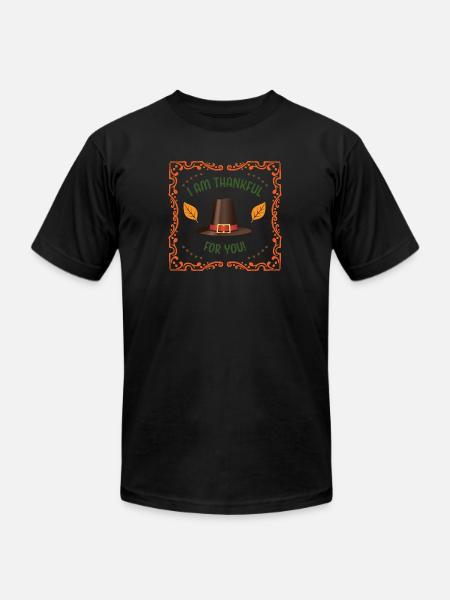 Thankfulness - Unisex Jersey T-Shirt by Bella + Canvas - black