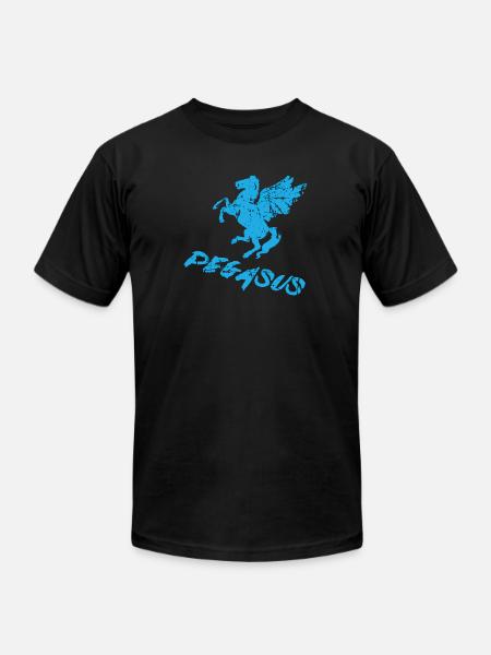 pegasus - Unisex Jersey T-Shirt by Bella + Canvas - black