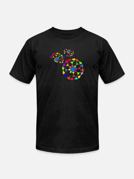 Abstract Bottom Print - Unisex Jersey T-Shirt by Bella + Canvas - black