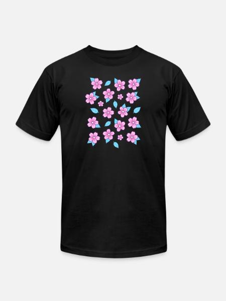 Sakura Nikury - Unisex Jersey T-Shirt by Bella + Canvas - black