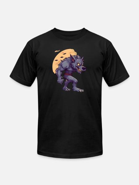 Halloween Werewolf - Unisex Jersey T-Shirt by Bella + Canvas - black