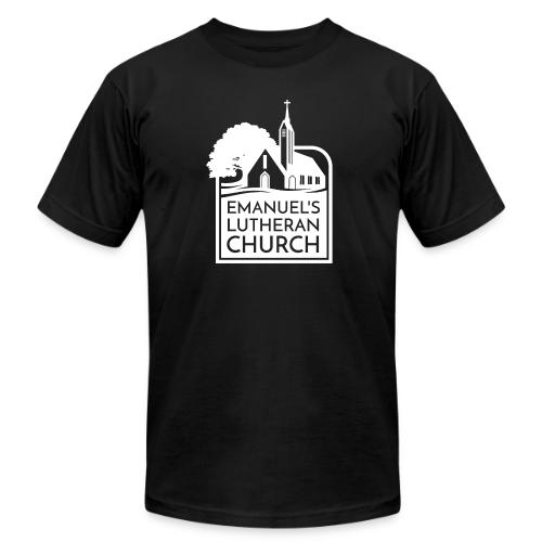 Single Vertical white2 - Unisex Jersey T-Shirt by Bella + Canvas