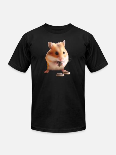 Seeds & Hamsters - Unisex Jersey T-Shirt by Bella + Canvas - black
