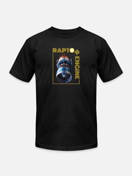 raptor - Unisex Jersey T-Shirt by Bella + Canvas - black
