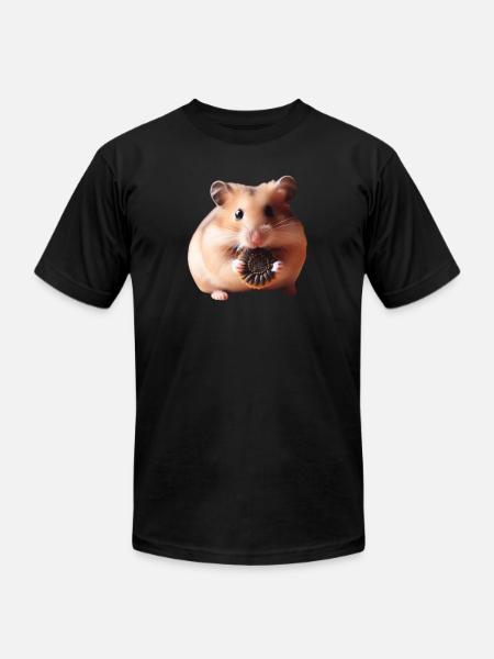 Seeds & Hamsters - Unisex Jersey T-Shirt by Bella + Canvas - black