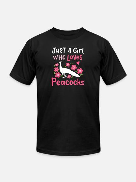 Peacocks Peacock Lover - Unisex Jersey T-Shirt by Bella + Canvas - black