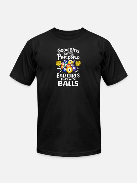 Pool Billiard Player Girls - Unisex Jersey T-Shirt by Bella + Canvas - black