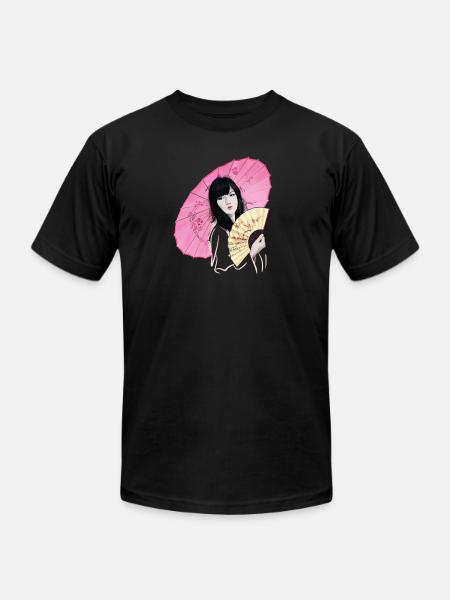 Sakura - Unisex Jersey T-Shirt by Bella + Canvas - black