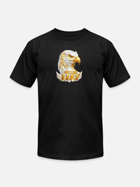Golden Eagle Streamer Tyky - Unisex Jersey T-Shirt by Bella + Canvas - black