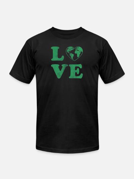 Love Your Mother Earth Graphic - Unisex Jersey T-Shirt by Bella + Canvas - black