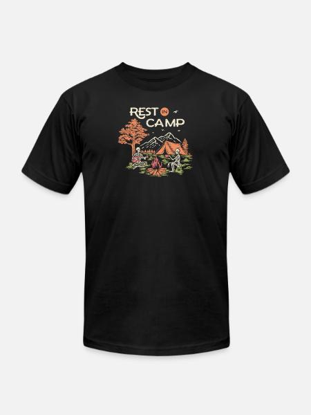 Rest in Camp - Unisex Jersey T-Shirt by Bella + Canvas - black