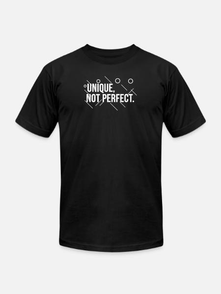 Unique-_Not_Perfect_Abstract - Unisex Jersey T-Shirt by Bella + Canvas - black