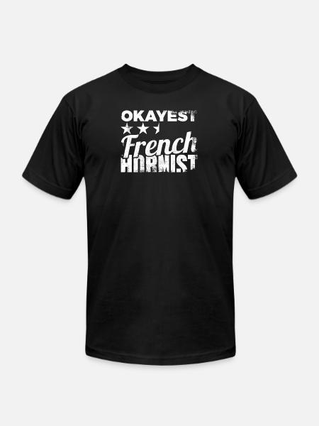 Average French Hornist - Unisex Jersey T-Shirt by Bella + Canvas - black