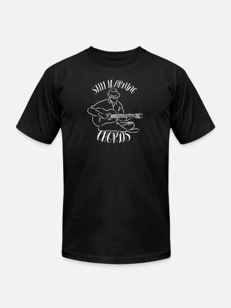 Still_Learning_Chords - Unisex Jersey T-Shirt by Bella + Canvas - black