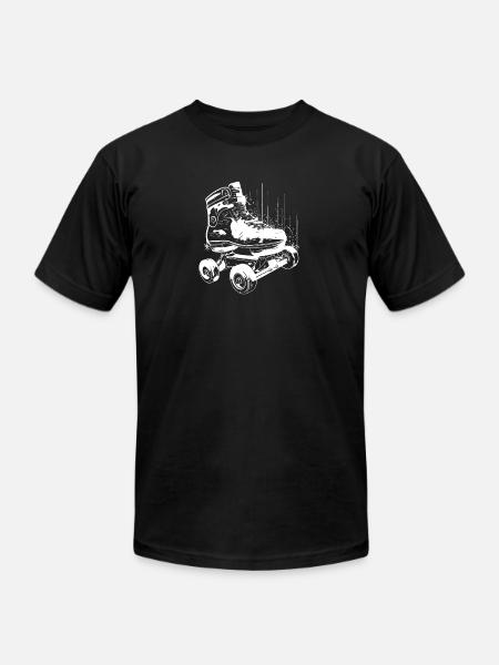 Roller Skates Graphic - Unisex Jersey T-Shirt by Bella + Canvas - black