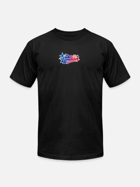 London Skyline Splash - Unisex Jersey T-Shirt by Bella + Canvas - black