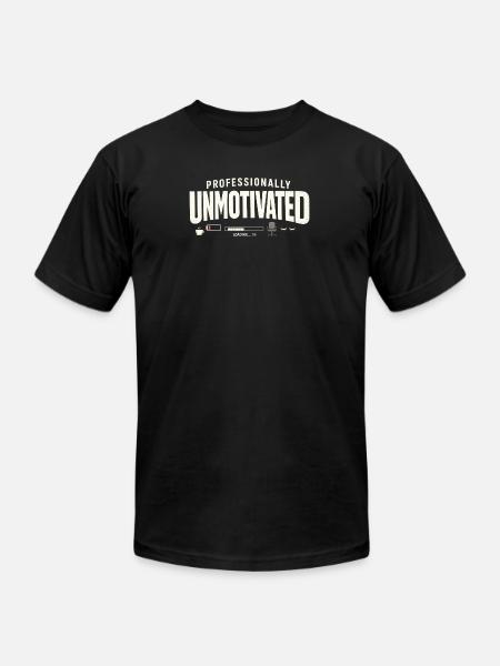 Professionally Unmotivated - Unisex Jersey T-Shirt by Bella + Canvas - black