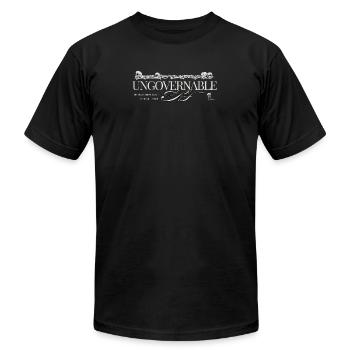 Ungovernable since 1969 - Unisex Jersey T-Shirt by Bella + Canvas - black - Front - Jose (178cm)
