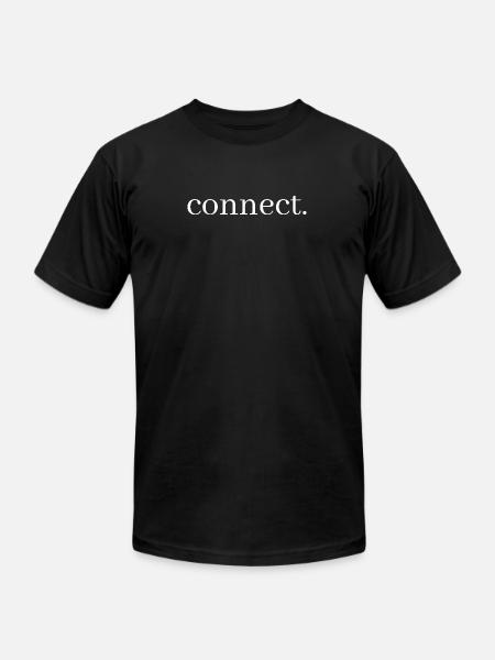 connect - Unisex Jersey T-Shirt by Bella + Canvas - black