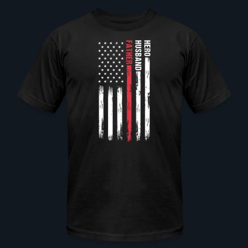 American Best Dad Hero Husband Father - Unisex Jersey T-Shirt by Bella + Canvas