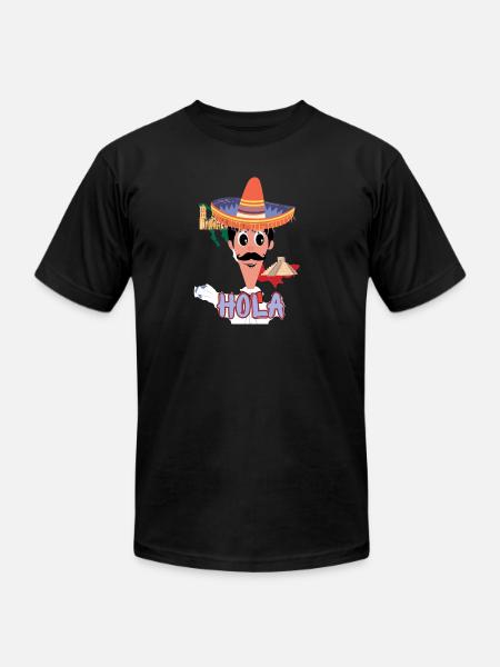 Multilingual - Mexican Shirt - Unisex Jersey T-Shirt by Bella + Canvas - black