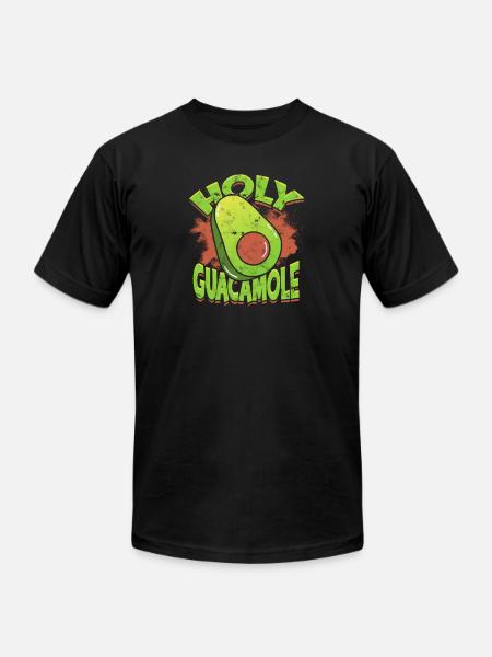 Holy guacamole - Avocado - Unisex Jersey T-Shirt by Bella + Canvas - black