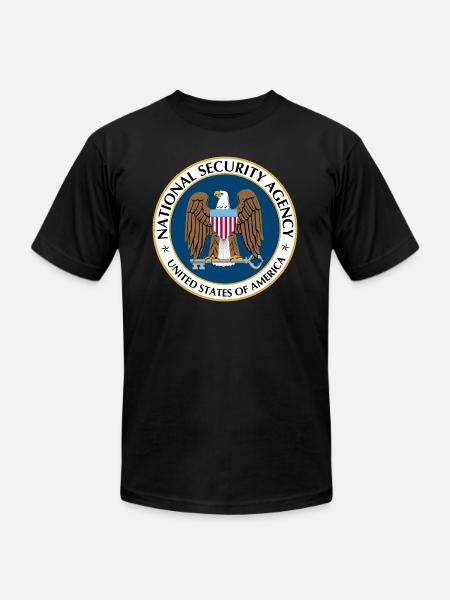 National Security Agency Logo - Unisex Jersey T-Shirt by Bella + Canvas - black