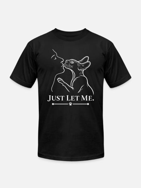 Affectionate Sphynx Cat - Unisex Jersey T-Shirt by Bella + Canvas - black