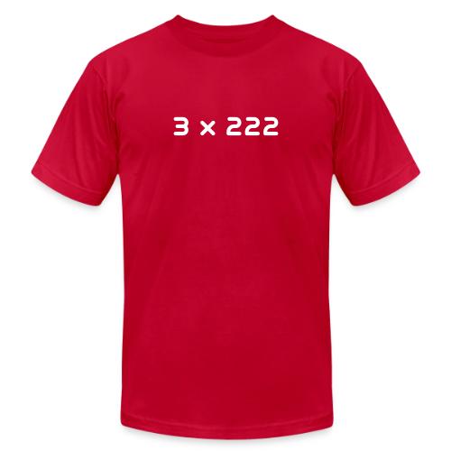 3 x 222 - Unisex Jersey T-Shirt by Bella + Canvas