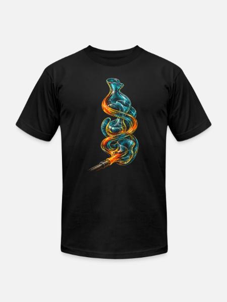 Glass Blowing - Unisex Jersey T-Shirt by Bella + Canvas - black