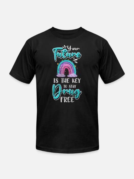 Withdrawal Dependency Clean - Unisex Jersey T-Shirt by Bella + Canvas - black