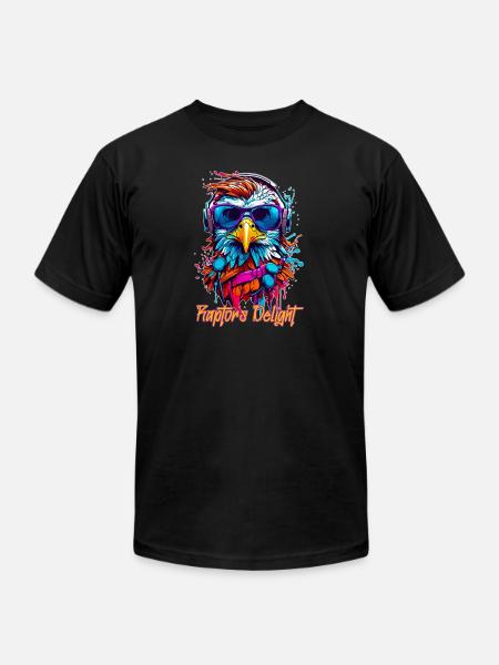 Raptor Eagle2 - Unisex Jersey T-Shirt by Bella + Canvas - black