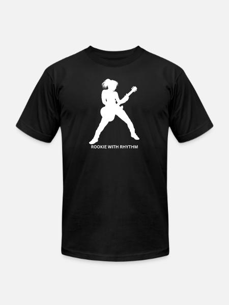 Rookie_With_Rhythm - Unisex Jersey T-Shirt by Bella + Canvas - black