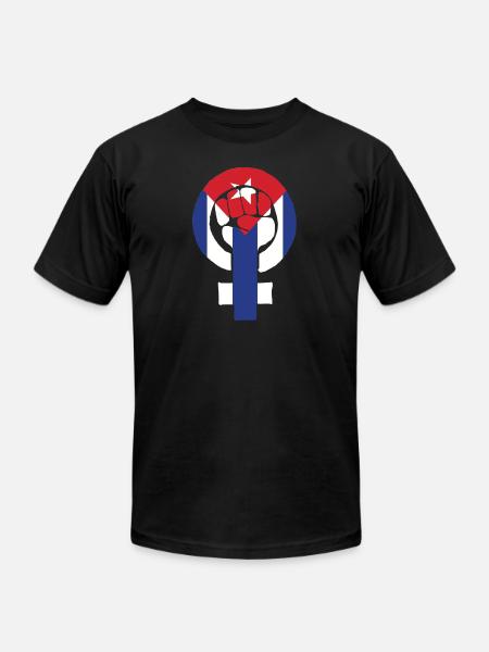 Cuban Feminism - Unisex Jersey T-Shirt by Bella + Canvas - black