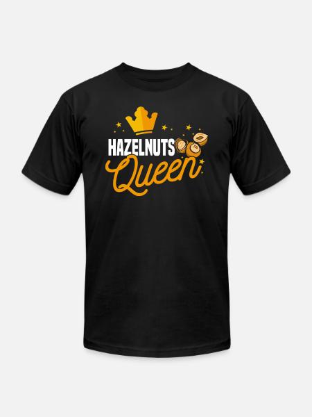 Hazelnut Queen - Unisex Jersey T-Shirt by Bella + Canvas - black