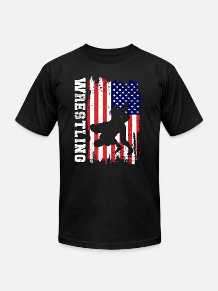 Wrestling - Unisex Jersey T-Shirt by Bella + Canvas - black