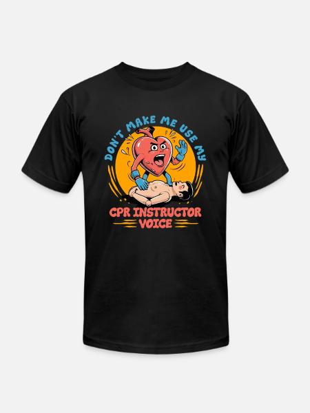 CPR Instructor Paramedic - Unisex Jersey T-Shirt by Bella + Canvas - black