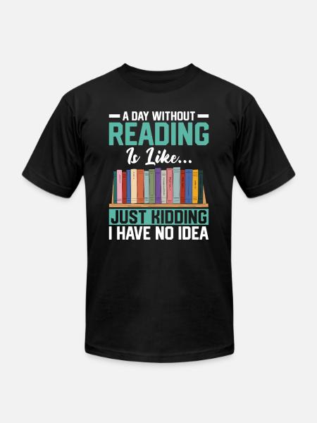 Funny Reading Book Lover Graphic - Unisex Jersey T-Shirt by Bella + Canvas - black
