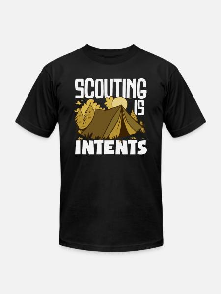 Scouting Is Itents Funny Scout - Unisex Jersey T-Shirt by Bella + Canvas - black
