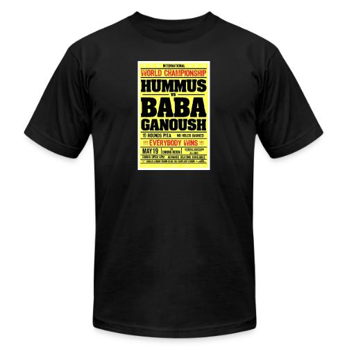 Hummus versus Baba Ganoush - Unisex Jersey T-Shirt by Bella + Canvas
