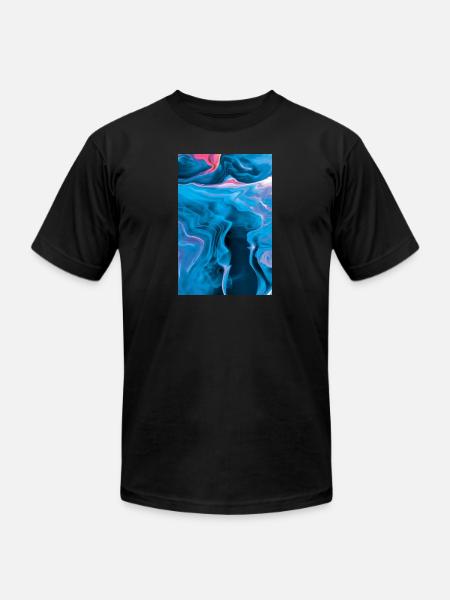 Blue Smoke - Unisex Jersey T-Shirt by Bella + Canvas - black