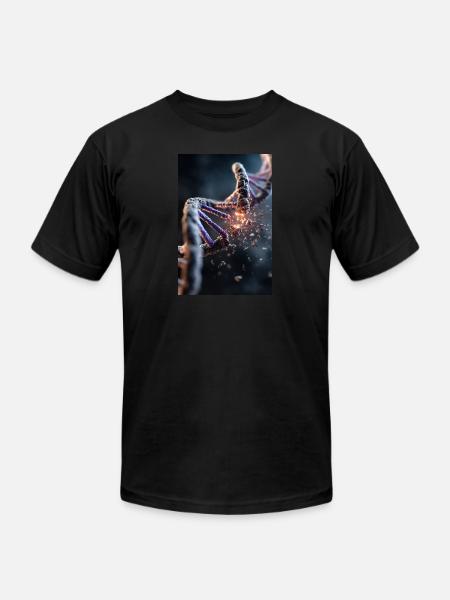 DNA Breakdown Explosion - Unisex Jersey T-Shirt by Bella + Canvas - black