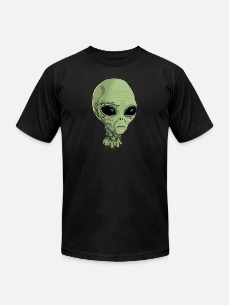 Alien Tattoo - Unisex Jersey T-Shirt by Bella + Canvas - black