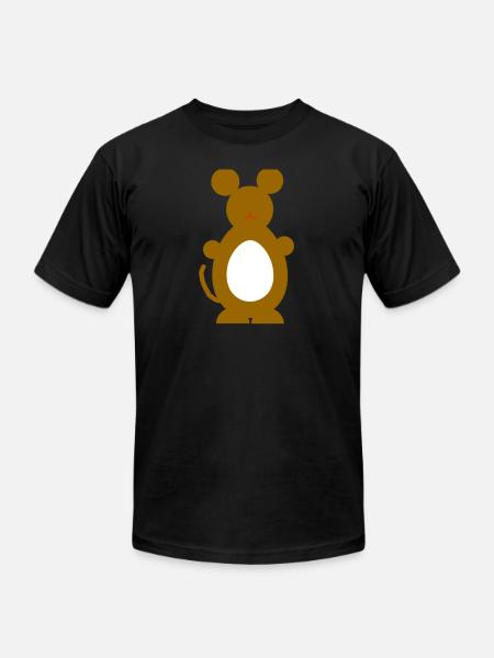 br mouse - Unisex Jersey T-Shirt by Bella + Canvas - black