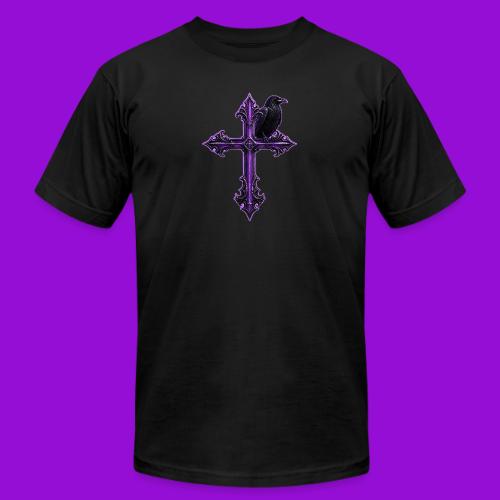 Gothix Raven Cross - Unisex Jersey T-Shirt by Bella + Canvas